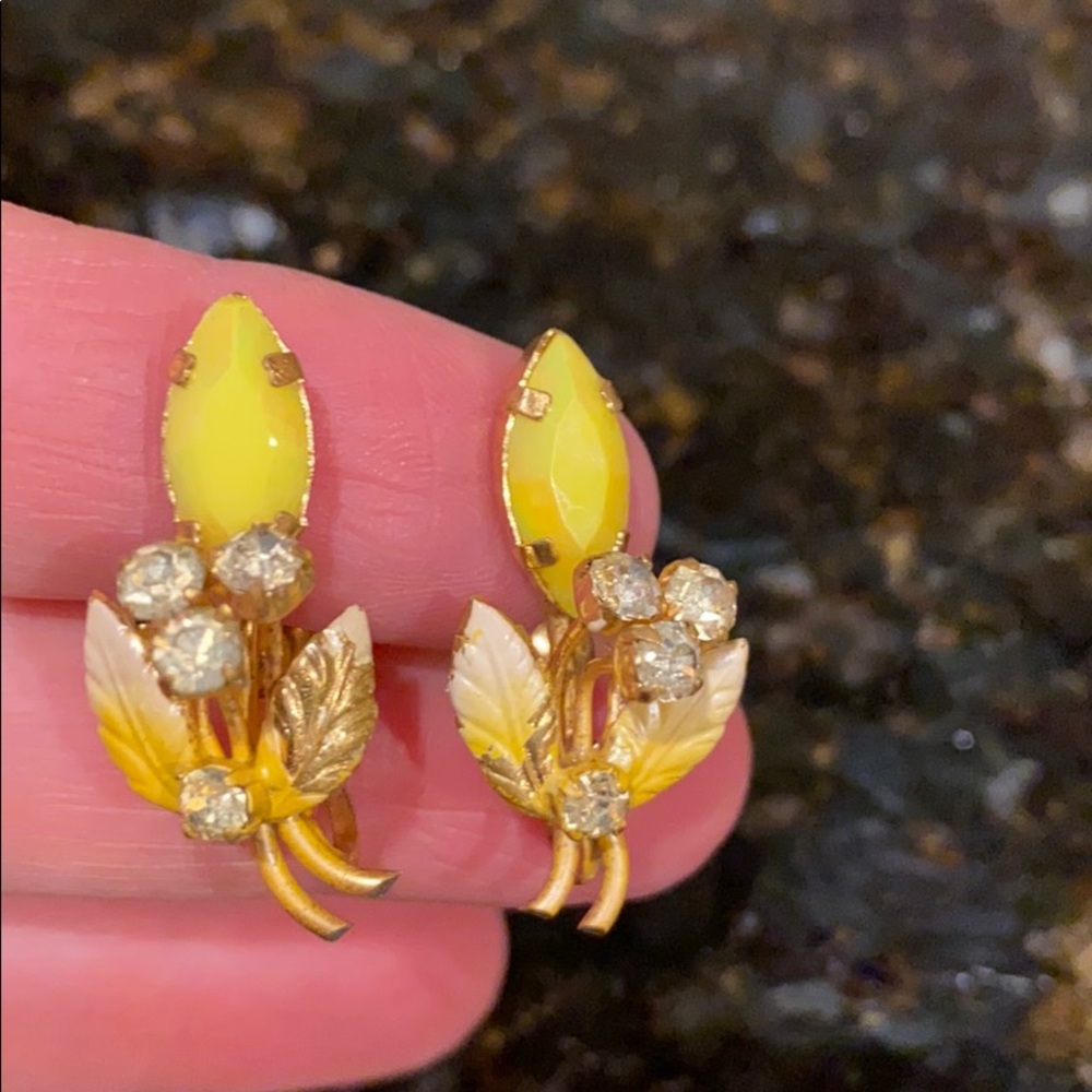Vintage wedding day earrings!